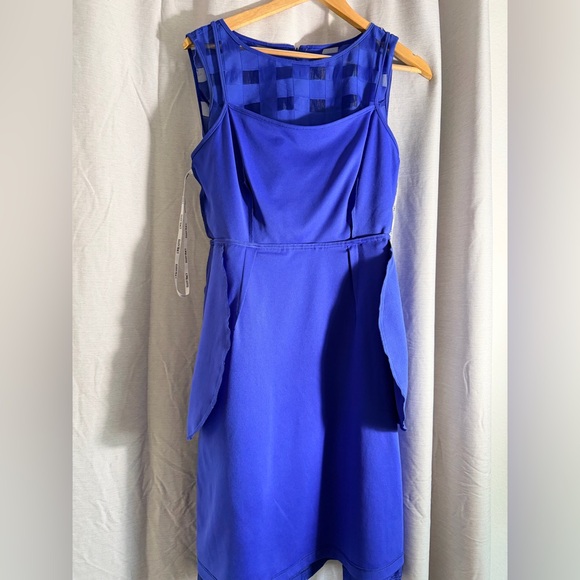 Ellen Tracy Royal Blue Sleeveless Fit-and-Flare Dress - Picture 11 of 11